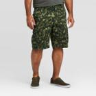 Men's Big & Tall 11 Ripstop Camo Print Cargo Shorts - Goodfellow & Co Green 44, Men's, Camouflage Green