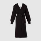 Long Sleeve Wrap Sweater Maternity Dress - Isabel Maternity By Ingrid & Isabel Black