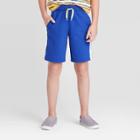 Boys' Pull-on Knit Shorts - Cat & Jack Blue/white