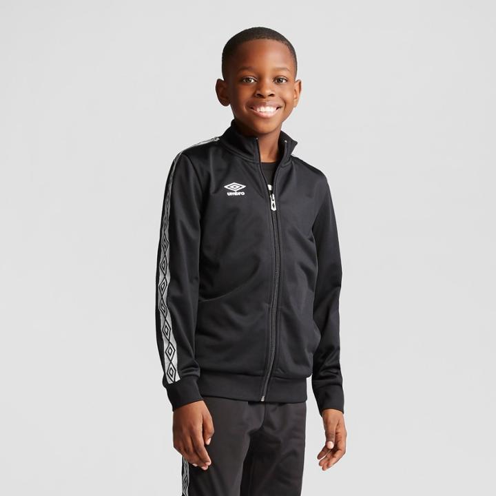 Umbro Boys' Double Diamond Track Jacket - Black