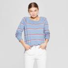 Women's Striped Long Sleeve Crew Neck T-shirt - Universal Thread
