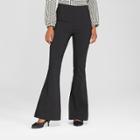 Women's Relaxed Flared Pants - Who What Wear Black