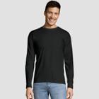 Hanes Men's Long Sleeve 4pk Comfort Soft Crew T-shirt - Black