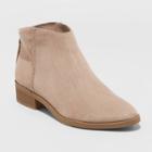Petitewomen's Emma Microsuede Short Bootie - Universal Thread Taupe