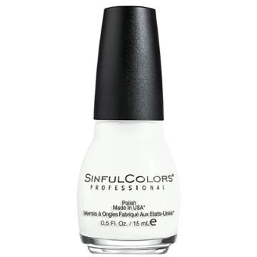 Sinful Colors Professional Nail Polish - 001 Snow Me White