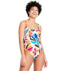 Women's Botanical Print Lowback One Piece Swimsuit - Tabitha Brown For Target Xxs