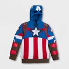 Boys' Disney Captain America Activewear Sweatshirt - Blue/red 3 - Disney