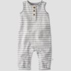 Baby Striped Jumpsuit - Little Planet By Carter's Gray