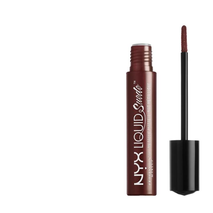 Nyx Professional Makeup Liquid Suede Metallic Matte Lip Cream Neat Nude