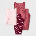 Carter's Just One You Girls' 4pc Squirrel 100% Cotton Pajama Set