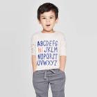 Toddler Boys' Abc Hi Graphic Long Sleeve T-shirt - Cat & Jack Oatmeal Heather