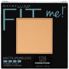 Maybelline Fit-me Matte-poreless Powder 128 Warm Nude - 0.29oz,