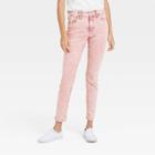 Women's High-rise Skinny Stretch Ankle Jeans - Universal Thread Acid Wash Pink