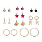 Girls' Charm Mix & Match Paris Earrings - Cat & Jack One Size,