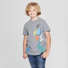 Boys' Short Sleeve Paintbrush Graphic T-shirt - Cat & Jack Gray