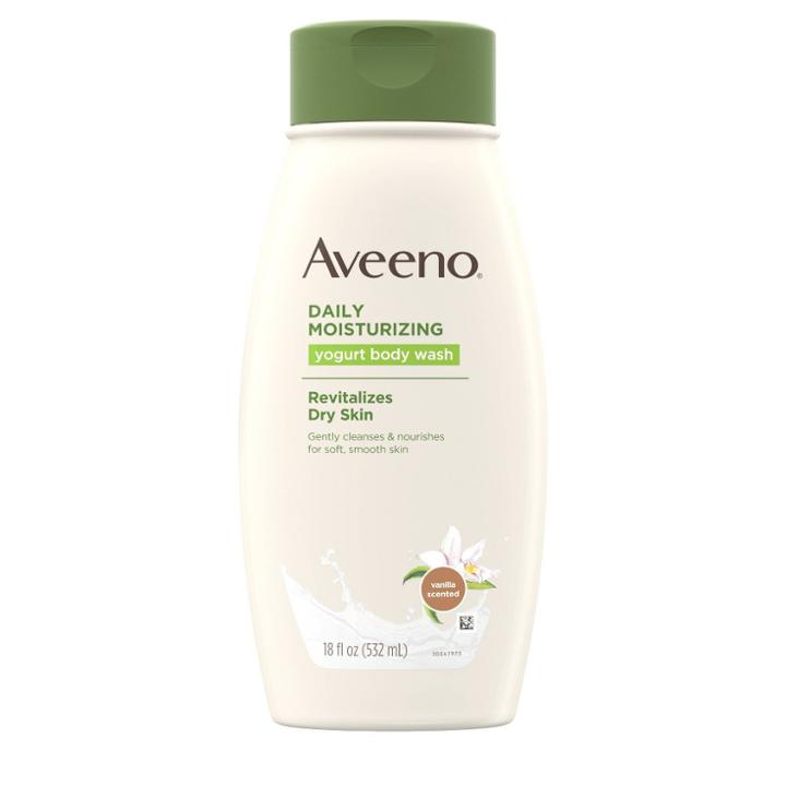 Aveeno Vanilla Scented Daily Moisturizing Yogurt Body Wash For Dry