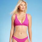 Shade & Shore Women's Pucker Bralette Bikini Top - Shade &