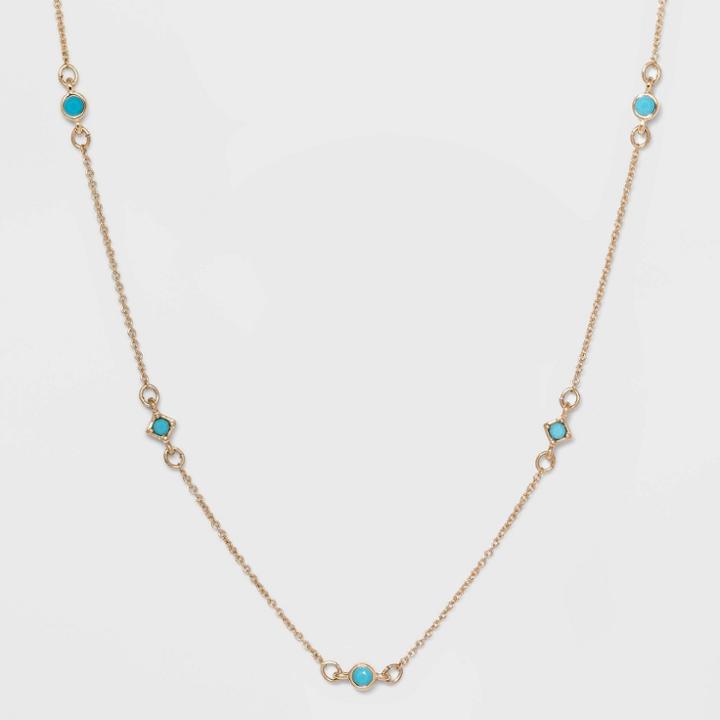 Delicate Necklace - A New Day Turquoise/gold