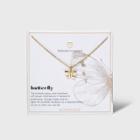 Beloved + Inspired Gold Dipped Silver Plated Butterfly Necklace