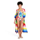 Women's Striped Cover Up - Tabitha Brown For Target Rainbow Xxs