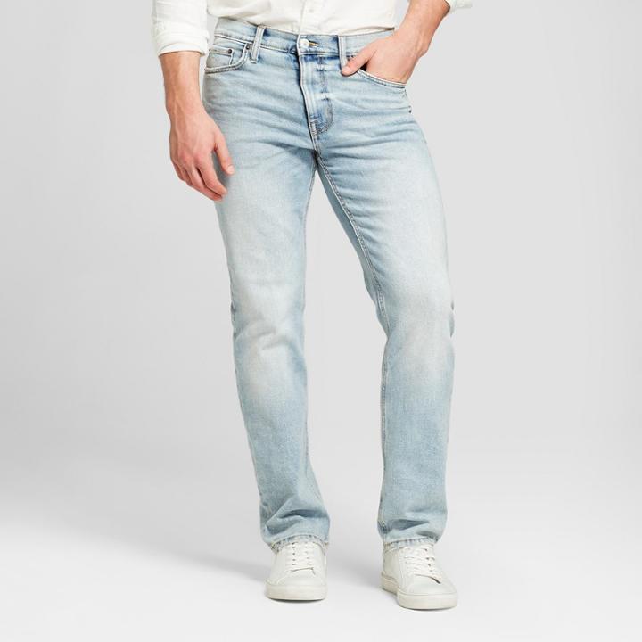 Men's Slim Straight Fit Jeans With Coolmax - Goodfellow & Co Light Wash