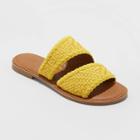 Women's Bryton Woven Slide Sandals - Universal Thread Yellow