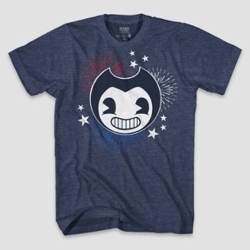 Bendy And The Ink Machine Petiteboys' Short Sleeve Bendy Americana T-shirt - Blue