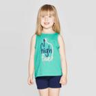 Toddler Girls' 'high Five' Graphic Tank Top - Cat & Jack Green