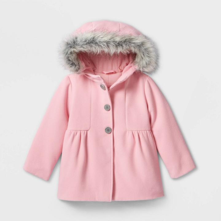 Toddler Girls' Long Sleeve Jacket - Cat & Jack Pink