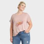 Women's Plus Size Plus Size Short Sleeve Grateful T-shirt - Knox Rose Pink