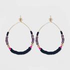 Blue, Pink And Purple Wire Hoop Earrings - A New Day Blue