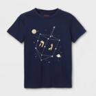 Plusboys' Hanukkah Dreidel Graphic Short Sleeve T-shirt - Cat & Jack Navy