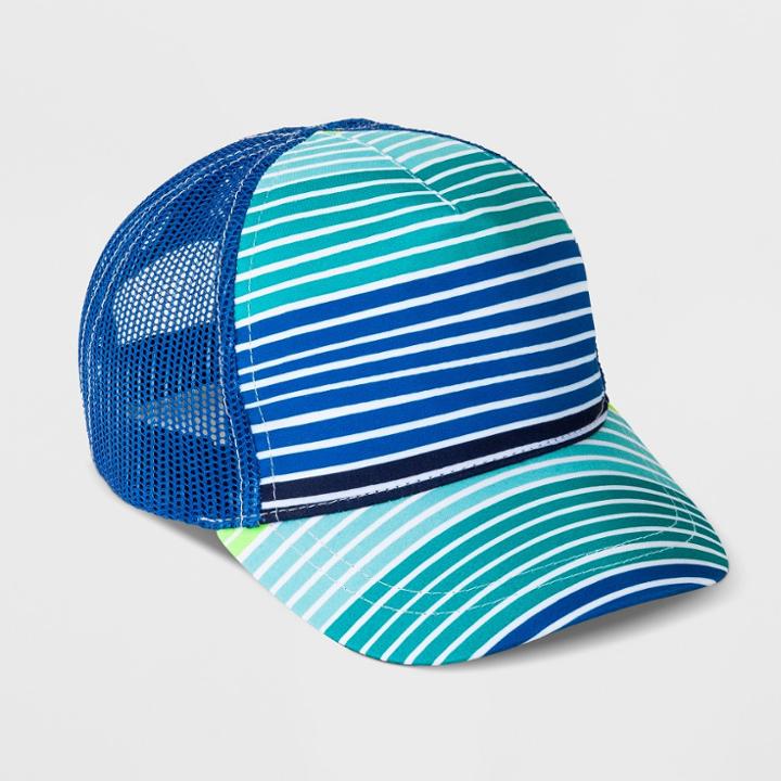Baby Boys' Stripe Baseball Hat - Cat & Jack Blue