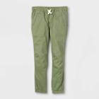 Boys' Knit & Woven Pull-on Chino Joggers - Cat & Jack Pale Green