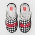 Women's Family Sleep Auntie Bear Slippers - Wondershop Black