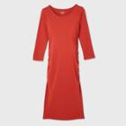 3/4 Sleeve T-shirt Maternity Dress - Isabel Maternity By Ingrid & Isabel Red