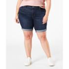 Denizen From Levi's Women's Plus Size Mid-rise Bermuda Jean Shorts -