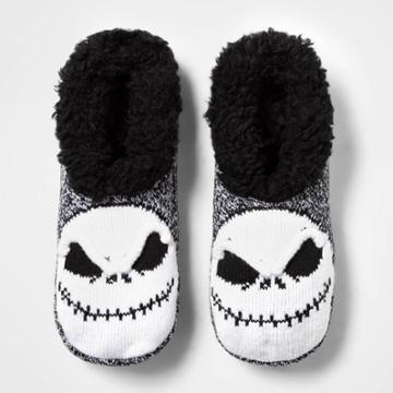 The Nightmare Before Christmas Women's Nightmare Before Christmas Pull-on Slipper Socks - Black