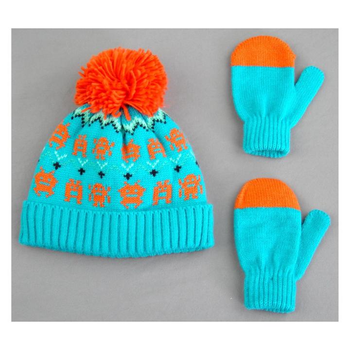 Toddler Boys' Monster Hat And Mitten Set - Cat & Jack Green
