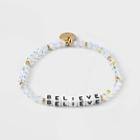 Believe Beaded Bracelet - Little Words Project