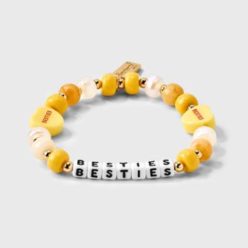 Besties Beaded Bracelet - Little Words Project Yellow
