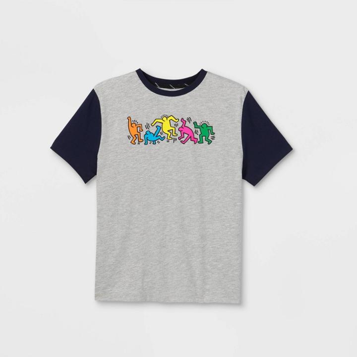 Boys' Keith Haring Graphic Short Sleeve T-shirt - Art Class Heather Gray