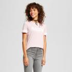 Women's Short Sleeve Happy Graphic T-shirt - Grayson Threads (juniors') Gray