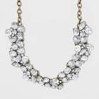 Sugarfix By Baublebar Glamorous Crystal Statement Necklace - Clear, Women's