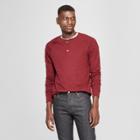Men's Standard Fit Long Sleeve Jersey Henley Shirt - Goodfellow & Co Berry Cobbler