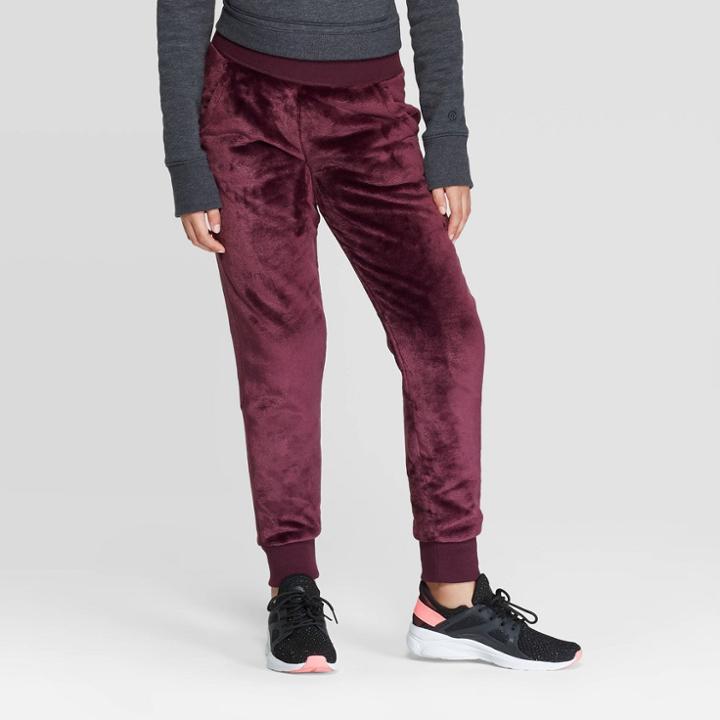 Girls' Luxe Fleece Jogger Pants - C9 Champion Maroon Xs, Girl's, Red