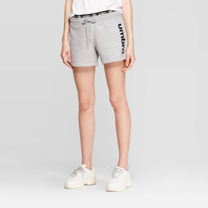 Umbro Women's French Terry Shorts - Gray