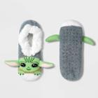 Women's Star Wars The Mandalorian The Child Pull-on Slipper Socks - Green