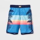Plusboys' Colorblock Swim Trunks - Cat & Jack M Husky, Blue/pink/blue