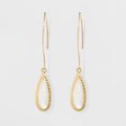 Stone Drop Hanging Earrings - A New Day Gold